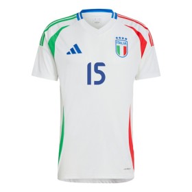 Italien Giorgio Scalvini 15 Udebane EM 2024 - Fodboldtrøjer (S/S)
